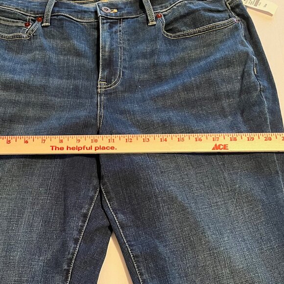 Talbots NWT Straight Leg Modern Ankle Jeans Mercury Wash Size 14W - Picture 7 of 10